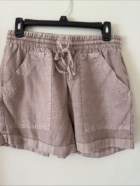Universal Thread Drawstring Linen-Blend Shorts